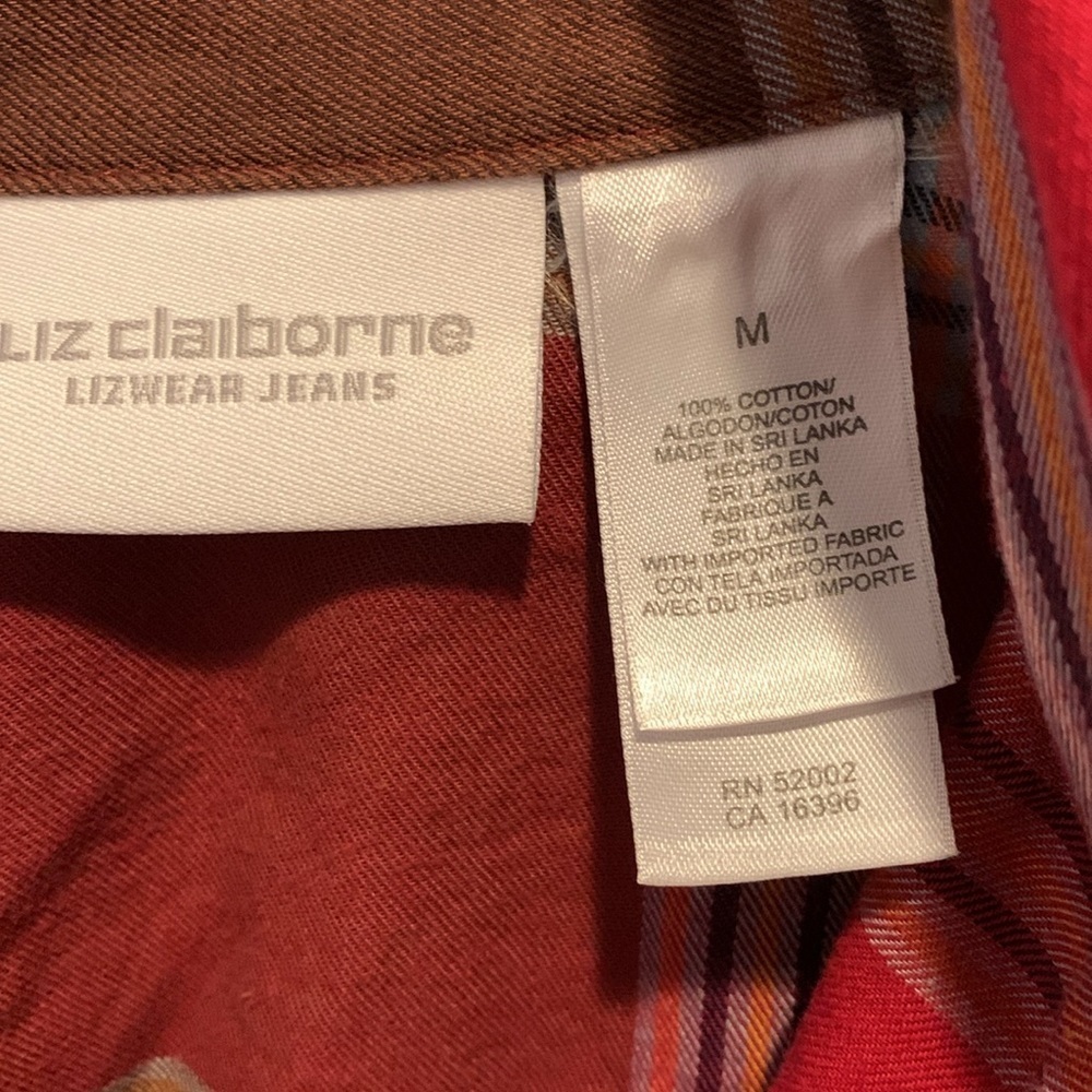 Liz Claiborne by Liz wear Jeans/Womens Classic 100% Cotton w/feminine  details M - Picture 2 of 8